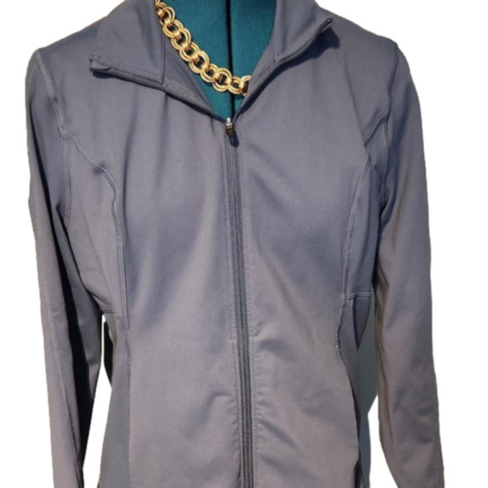 274. Lole Green/Grey Warm up jacket L